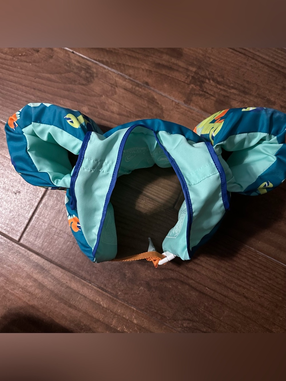 Speedo Kids Swim Belt in Teal, Light Blue and Yellow - Picture 3 of 4